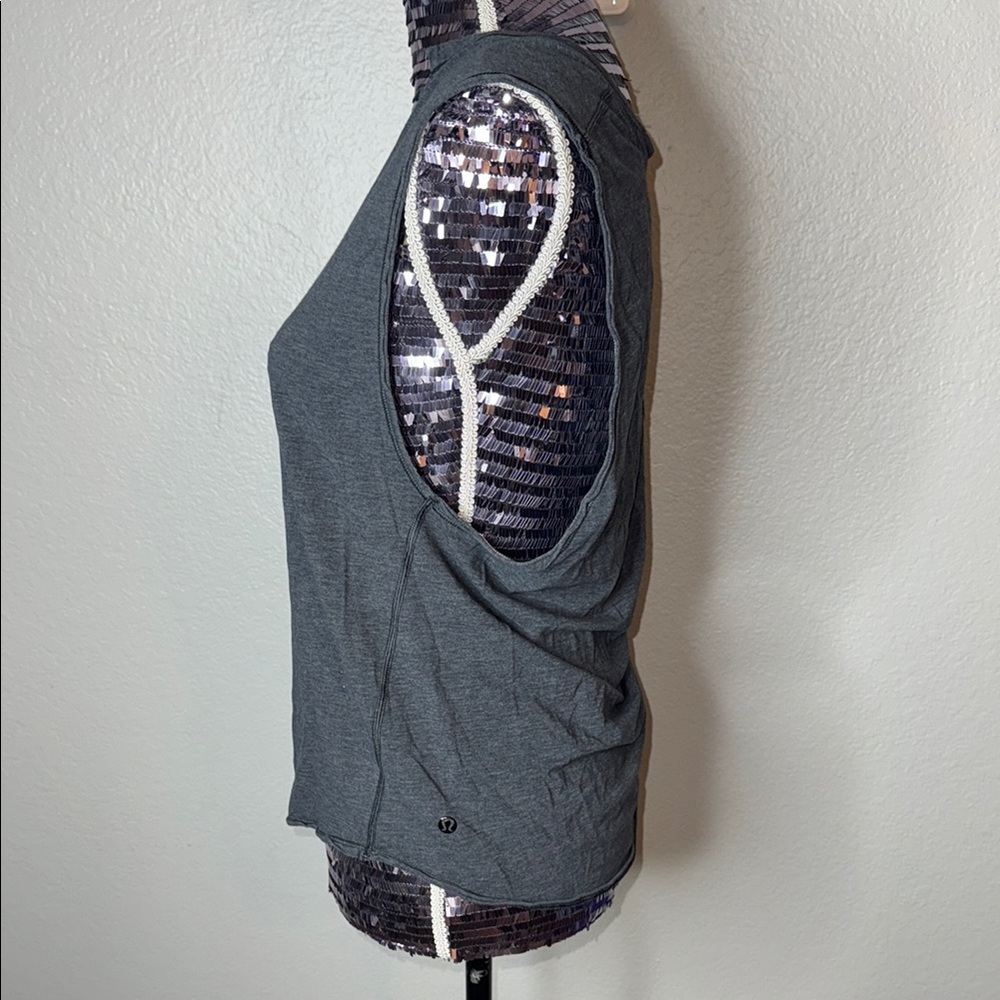 Lululemon Sleeveless V-Neck Top - Charcoal Gray - Picture 5 of 7